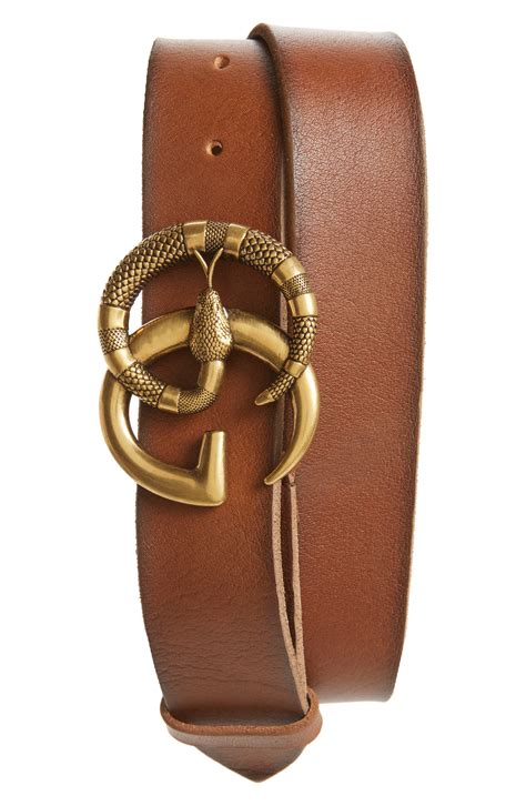 brown gucci belt snake buckle|real Gucci belt buckle.